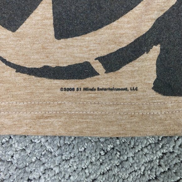 Flavor Flav T Shirt Men's Medium 2007 Flavor of Love Brown Ringer T Shirt - Picture 3 of 10